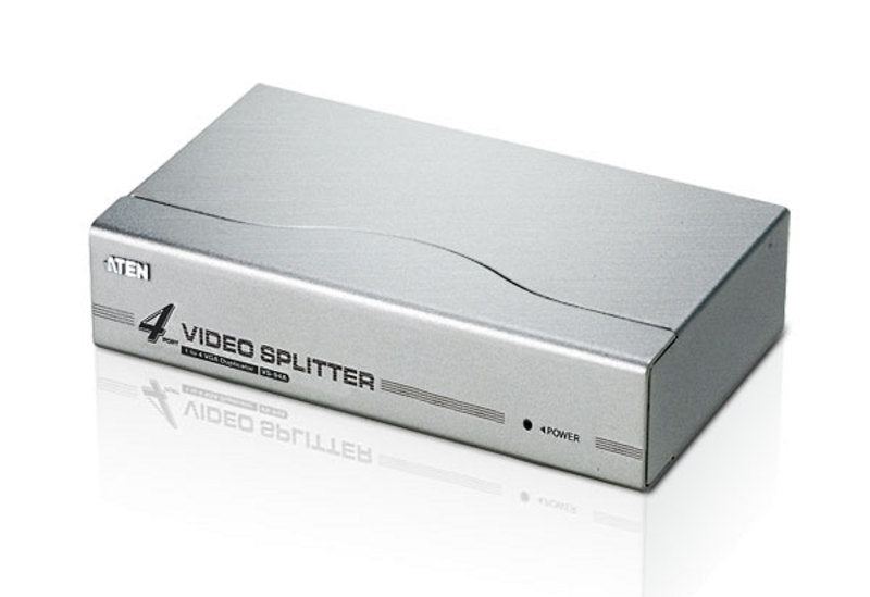 Aten Video Splitter 4 Port VGA Splitter 350MHz, 1920x1440@60Hz Max, Cascadable to 3 levels (Up to 64 Outputs) Aten Video Splitter 4 Port VGA Splitter 350MHz, 1920x1440@60Hz Max, Cascadable to 3 levels (Up to 64 Outputs)